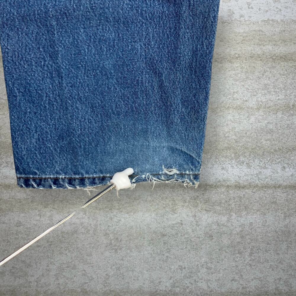 Vintage Skater Wide Leg Carpenter Jeans Polo Medium Wash Baggy Denim Y2K - Picture 5 of 9
